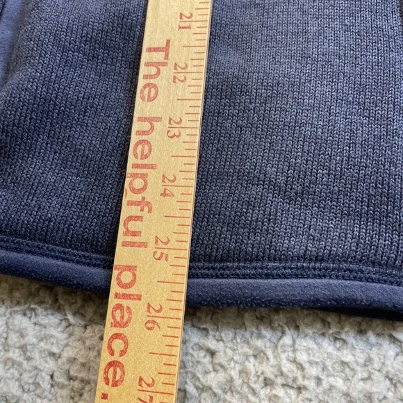 Patagonia Better Sweater Hoody Fleece Jacket womens Large Navy Blue Full Zip - Picture 10 of 12